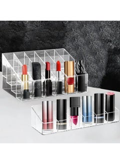 ORiTi Transparent Cosmetic Makeup Organizer Cleaar 24 Lattices Lipsticks Cosmetics Lotion Makeup Organizer Storage Display Holder Stand 1 pc  - Image 4