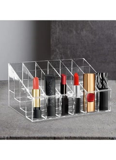 ORiTi Transparent Cosmetic Makeup Organizer Cleaar 24 Lattices Lipsticks Cosmetics Lotion Makeup Organizer Storage Display Holder Stand 1 pc  - Image 5