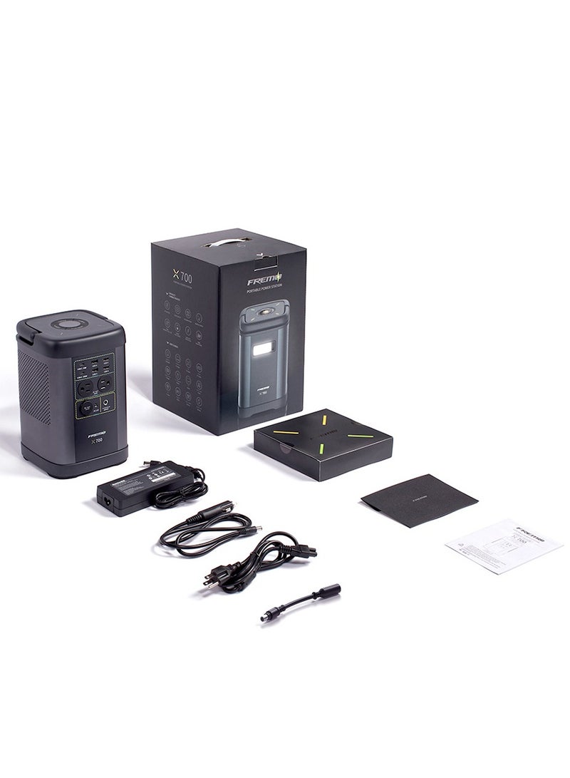 فريمو محطة الطاقة المحمولة فريمو X700،662Wh LiFePo4 مولد للطاقة الشمسية مع 2 مخرج تيار متردد يصل إلى 110 فولت/1000 واط، منافذ سيارة وUSB 12 فولت (لوحة شمسية اختيارية)، مولد للطاقة الشمسية للاستخدام المنزلي،  - Image 5