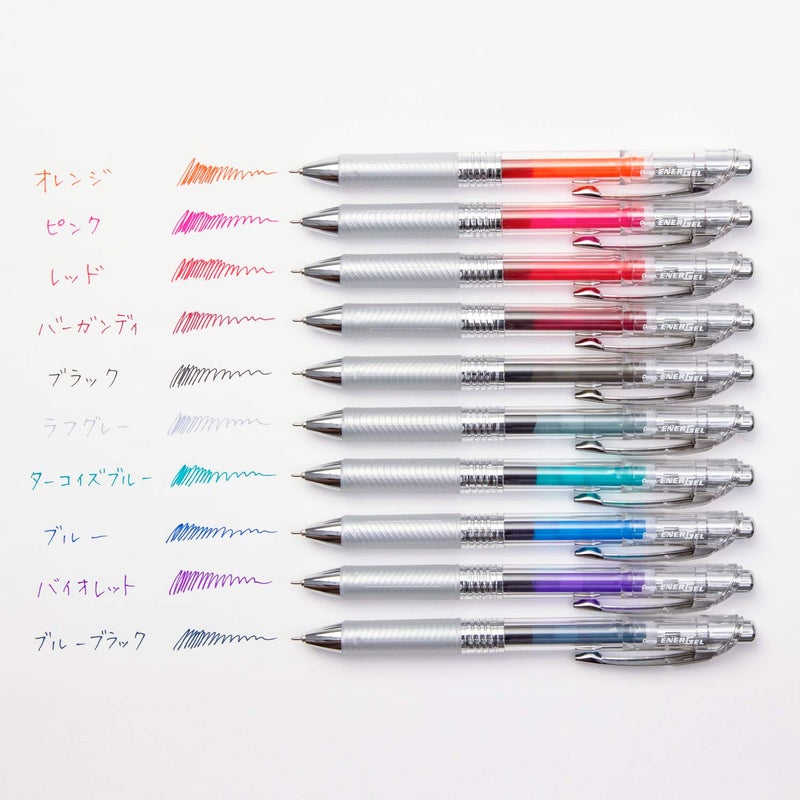 Pentel BLN75TL-10 EnerGel Ink Ballpoint Pen, 0.02 inches (0.5 mm), 10 Colors - Image 2