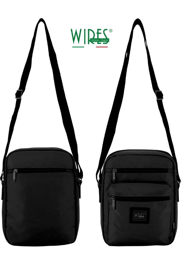 Wires Messenger Bag Shoulder Bag Crossbody Bags with Adjustable Strap Cross-Body Bags for Men,Waterproof Travel Bag Daily Man Bag Gift with Detachable keychain for Ipad 9.8 Inch  - Image 5