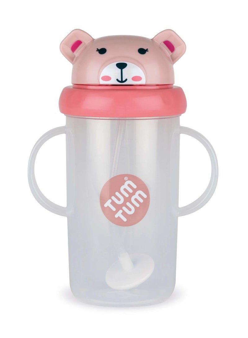 TUM TUM Tippy Up Free Flow Sippy Cup (No Valve), Sippy Cup for Toddlers, BPA Free (Betsy Bear 300ml) - Image 1