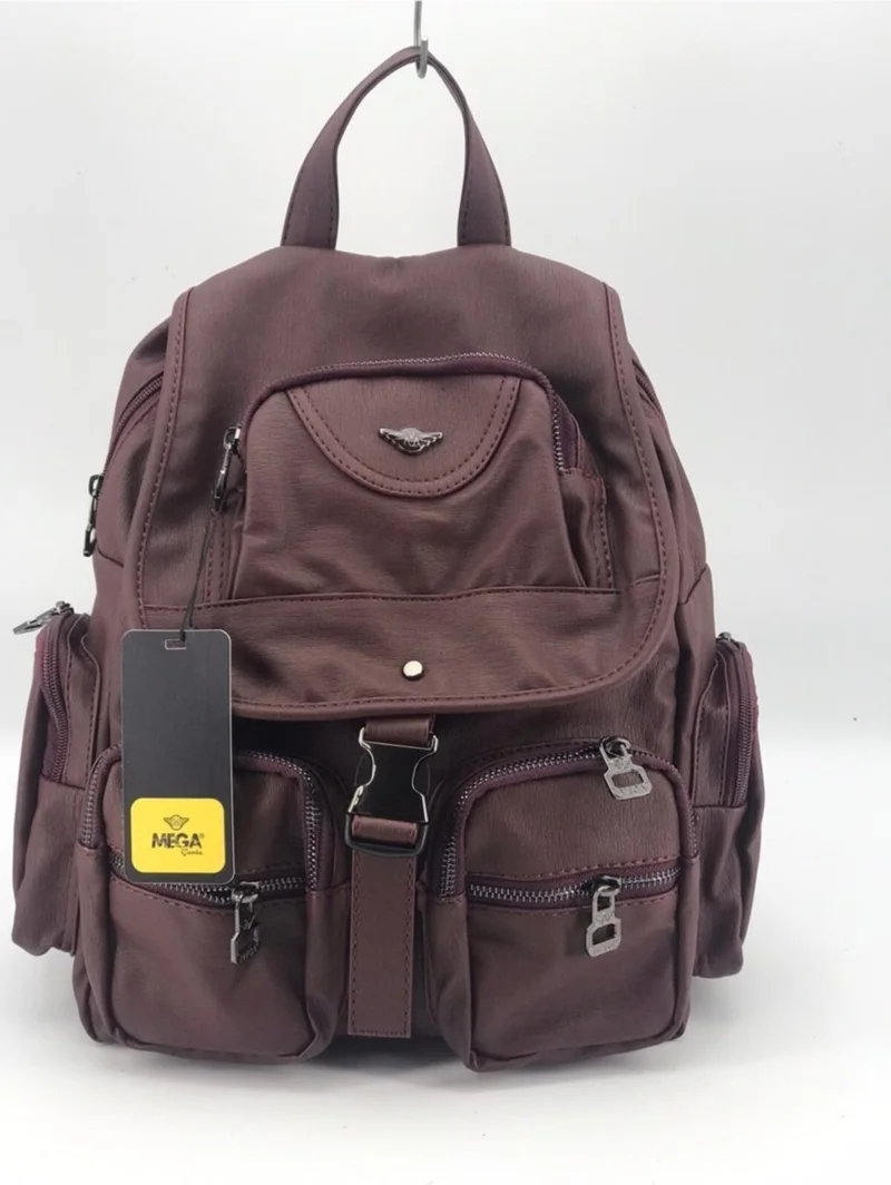 Çanta Trend Bag Trend Women's Claret Red Washed Leather Backpack