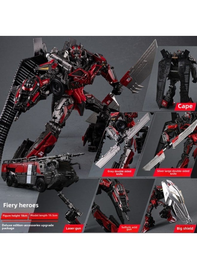 Transfiguration Toy Predator King Kong Autobots Bumblebee Robot Children Boy Hand-made Model Genuine Alloy-Color:Fierce Heroes 【deluxe Edition】 - Image 1