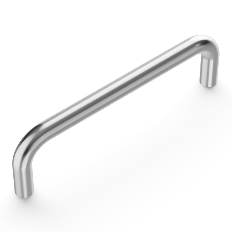 Hickory Hardware مجموعة واحدة من مقابض خزانة المطبخ الصلبة من Hickory Hardware، مقابض خزانة فاخرة للأبواب وأدراج الخزانة، مجموعة مقابض سلكية من الكروم بفتحة مركزية مقاس 3-3/4 بوصة (96 مم) - Image 2