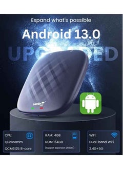 Carlinkit ORIGINAL Ai Box 4+64GB Android 13.0 Carlinkit CarPlay Ultra Series With Powerful Qualcomm QCM6125, Comes with Android Auto Apple Car Play Google Play Store  - Image 2