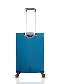 Spotlight Checked Luggage | Soft Sided 4W Str (E) | 360° 4 Wheels Polyester Spinner Trolley- Medium 24 Inch| Blue - pzsku/Z7E4F5D76B1AADB26D22DZ/45/_/1739362928/99ef252d-e406-4ca0-87c8-89fc3a306473