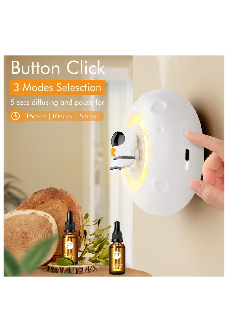 واي آند دي Astronaut Humidifier, Aromatherapy Diffuser Noise-Free Diffuser, with 7 Colors, for Home, Yoga Studio, Gym, Office Decor (White Astronaut) - Image 3