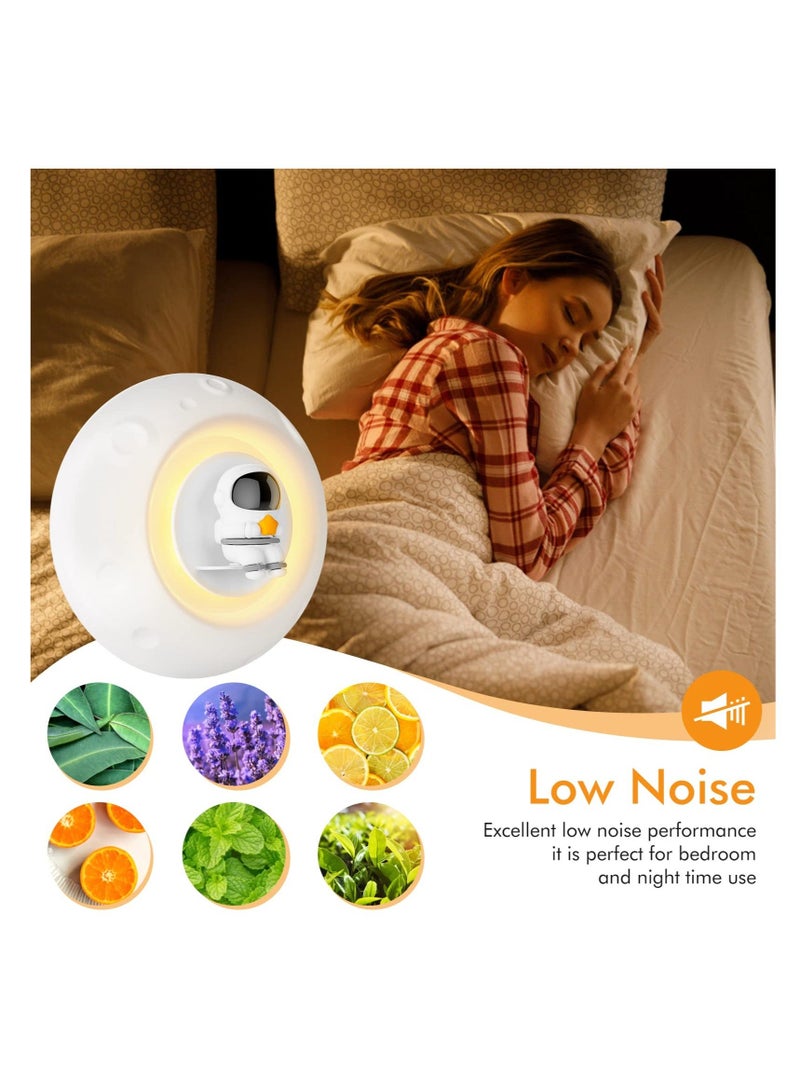 واي آند دي Astronaut Humidifier, Aromatherapy Diffuser Noise-Free Diffuser, with 7 Colors, for Home, Yoga Studio, Gym, Office Decor (White Astronaut) - Image 2