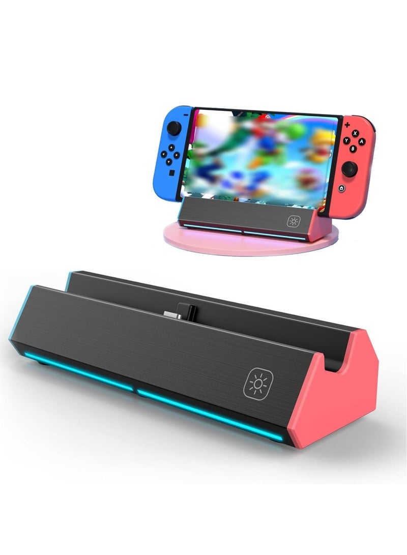 Excefore TV Dock Station for Switch, Portable Switch OLED Dock with 4K/1080P with HDMI USB 3.0 Port and USB C Charging, Replacement for Official Switch Dock - Image 1