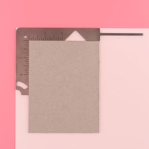CYFUN DESIGN 5-in-1 Book Cover Maker - Sturdy Chipboard Covers, Bookbinding Ruler & Stainless Steel Tool - Image 5