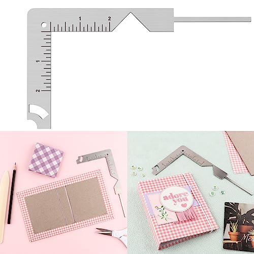 CYFUN DESIGN 5-in-1 Book Cover Maker - Sturdy Chipboard Covers, Bookbinding Ruler & Stainless Steel Tool - Image 1