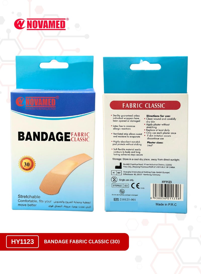 NOVAMED Bandage Fabric Classic 30 Pieces - Image 1