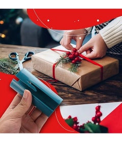 KASTWAVE Wrapping Paper Cutter 3 Pcs Gift Wrap Cutter, Portable Sliding Wrapping Paper Roll Cutter Tool Makes Wall Sticker Decorations and Gift Packaging  - Image 5