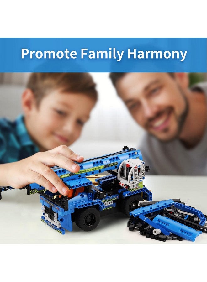 DOLIVE Remote Control Building Toys, 2-in-1 Technic Vehicle Building Kits for Boys Age 8-12, Construction Erector Set Crane Truck Build Model for Boys Girls - Image 5