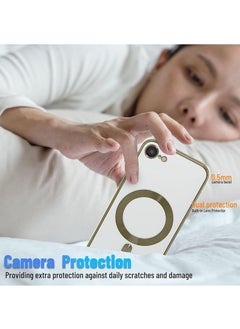 TIGER Apple iPhone 16e 5G 2025 Case Cover – MagSafe Compatible PU Leather Shockproof Case with Luxury Electroplated Edges, Raised Lips for Camera & Screen Protection, Slim Fit Magnetic Protective Cover  Clear/Titanium Bronze  - Image 4