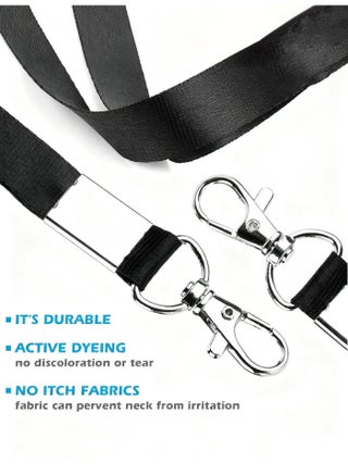 1/2/4 Pack ID Badge Holder with Clip Badge Reels Retractable Id Card Vertical Lanyard Holder - view 3