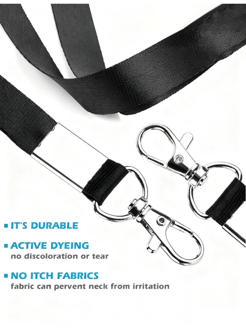 Haidue 1/2/4 Pack ID Badge Holder with Clip Badge Reels Retractable Id Card Vertical Lanyard Holder - Image 3