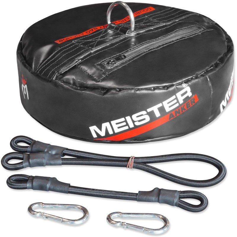 Meister Anker Double-End Boxing Heavy Bag Floor Anchor w/Bungees - Image 2