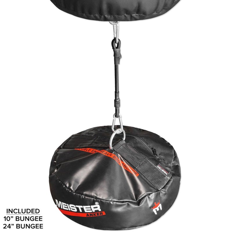 Meister Anker Double-End Boxing Heavy Bag Floor Anchor w/Bungees - Image 3