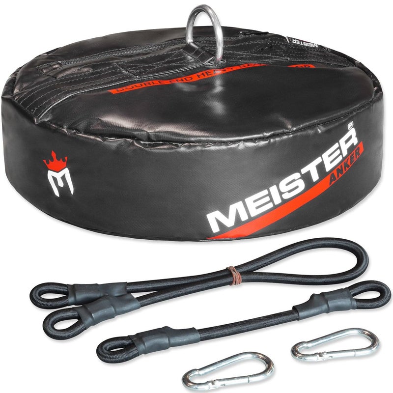 Meister Anker Double-End Boxing Heavy Bag Floor Anchor w/Bungees - Image 1