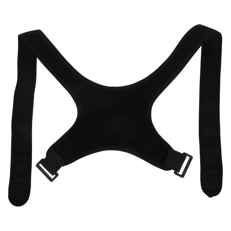 Adjustable Black Back Support Belt Posture Corrector For Hunchback Correction And Spine Alignment - Image 2