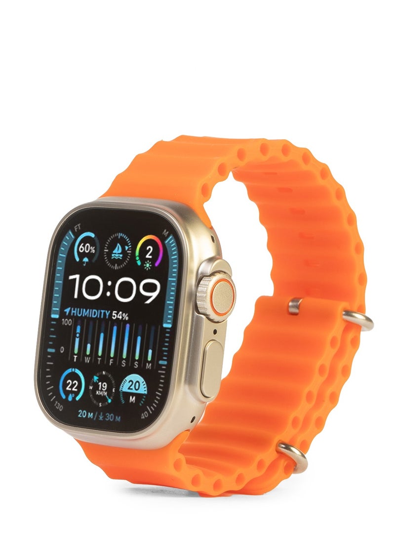 SP9 Ultra Max Smartwatch, 2.1 Inch Infinite Display ,49mm Amoled Display screen with 3 watch Straps,Bluetooth 5.3 ,180mAH, HryFine APP, IP67 Water Proof Level, 7 Days Battery Life, Pro-level Sports Modes, Blood oxygen & Pressure test ,Heart Rate Monitor, Sleep Monitoring