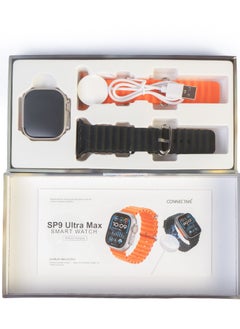 ConnectME SP9 Ultra Max Smartwatch (3 Month Warranty from MediaTech), 2.1 Inch Infinite Display ,49mm Amoled Display screen with 3 watch Straps,Bluetooth 5.3 ,180mAH, HryFine APP, IP67 Water Proof Level, 7 Days Battery Life, Pro-level Sports Modes, Blood oxygen & Pressure test ,Heart Rate Monitor, Sleep Monitoring  - Image 4