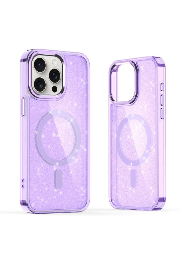 S-TOP Case For iPhone 16 Pro Glitter MagSafe Shockproof Phone Case - Image 1
