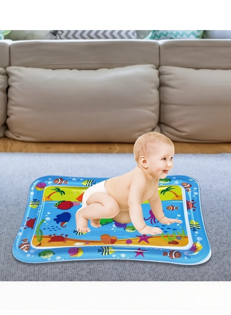 Ruinengda Infant Water Play Mat Safe And Harmless Inflatable Activity Center Spray Water Pad Promoting Baby Motor And Sensory Development - Image 3