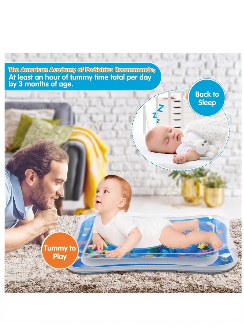 Ruinengda Infant Water Play Mat Safe And Harmless Inflatable Activity Center Spray Water Pad Promoting Baby Motor And Sensory Development - Image 5