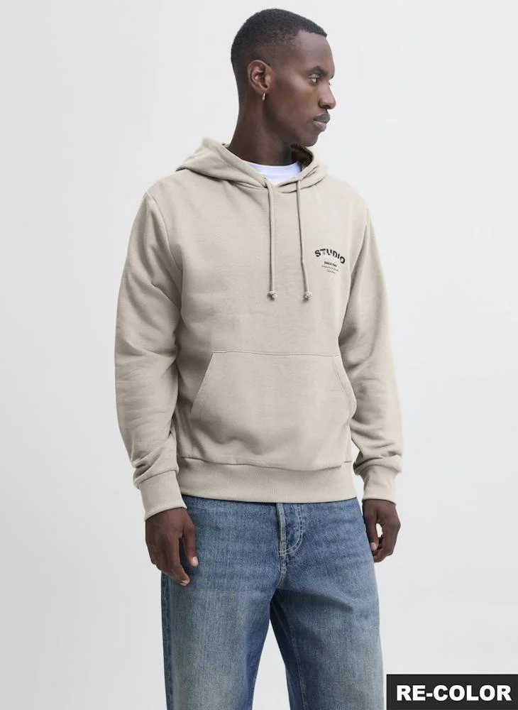 JACK & JONES Text Print Pullover Hoodie