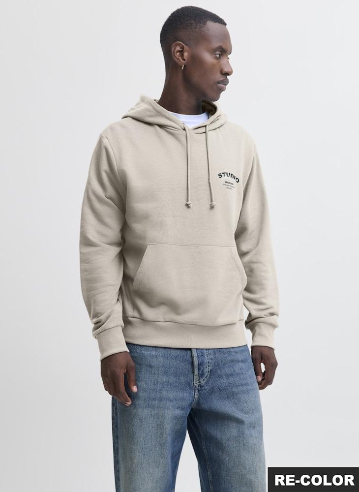 JACK & JONES Text Print Pullover Hoodie - Image 1