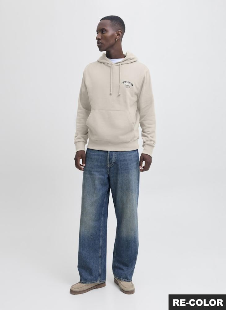 JACK & JONES Text Print Pullover Hoodie - Image 4