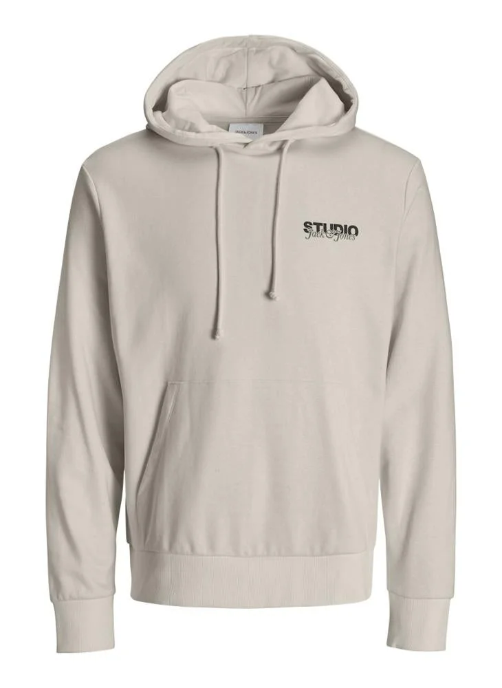JACK & JONES Text Print Pullover Hoodie