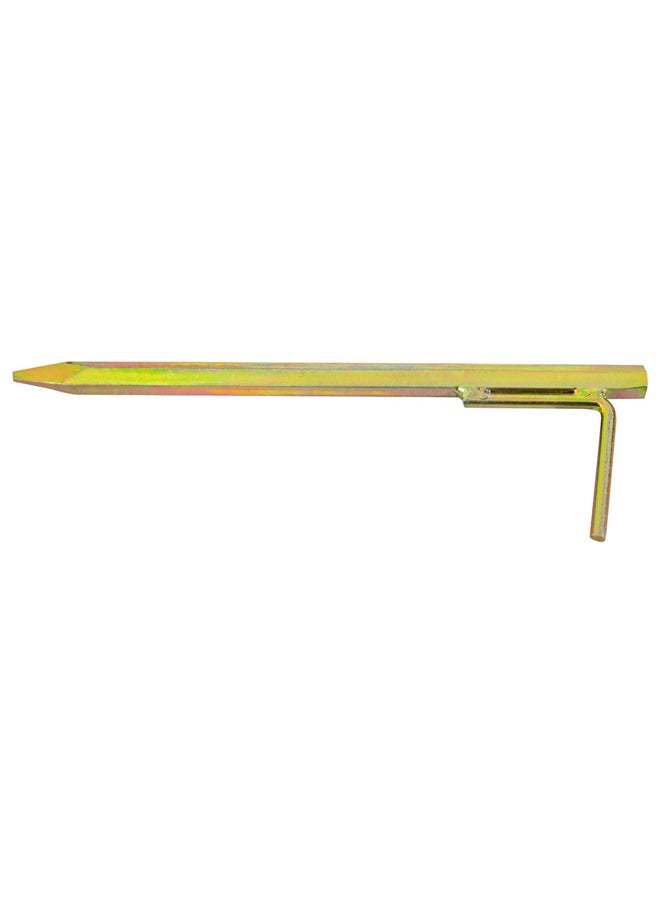 AL SANIDI Galvanized Steel Tent Dowel, Pegs, Gold, Size 30 Cm Thickness 15 mm  - Image 3