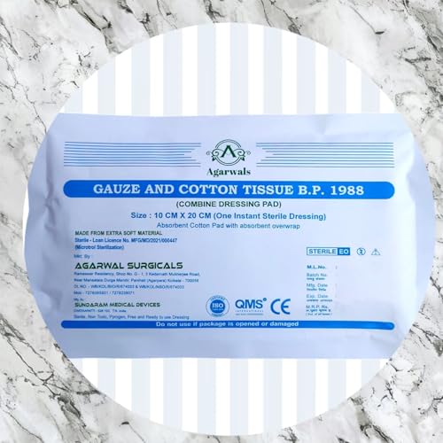Agarwals Premium Sterile Combine Dressing Surgical Pad 10CM x 20CM (Pack of 40) - Image 3