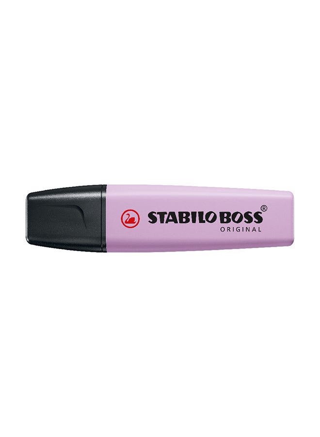 STABILO Boss Original Highlighter in Pastel Lilac Color , for Journal Planner , Marking Dictionary, Note Taking , Pack of 10 Pens  - Image 1