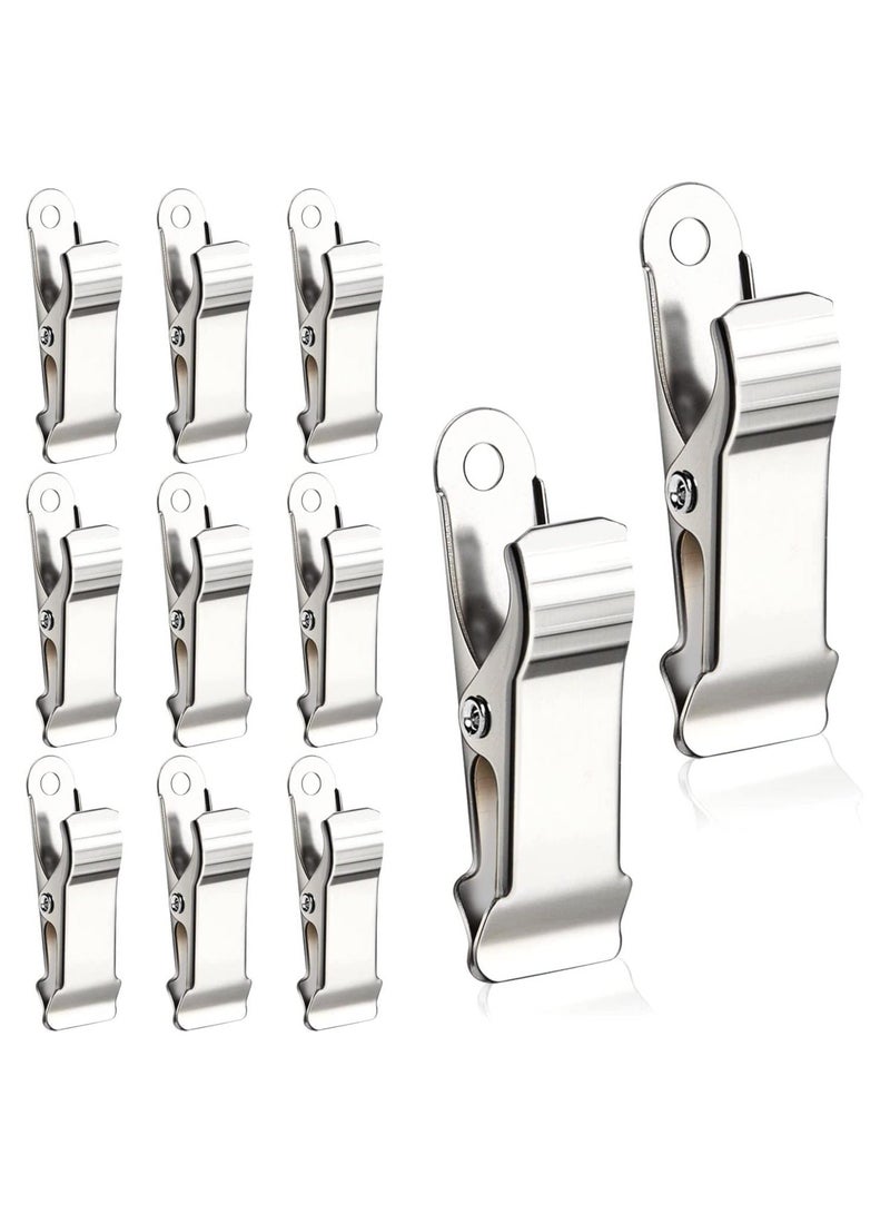 SYOSI 48 Pcs Metal Mini Clamps Spring Clamp Crocodile Alligator Clips 1/2 Inch Wide for Work smooth jaw - Image 1