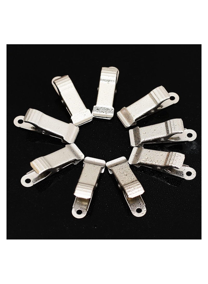 SYOSI 48 Pcs Metal Mini Clamps Spring Clamp Crocodile Alligator Clips 1/2 Inch Wide for Work smooth jaw - Image 5