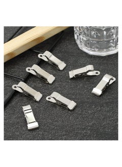 SYOSI 48 Pcs Metal Mini Clamps Spring Clamp Crocodile Alligator Clips 1/2 Inch Wide for Work smooth jaw  - Image 3