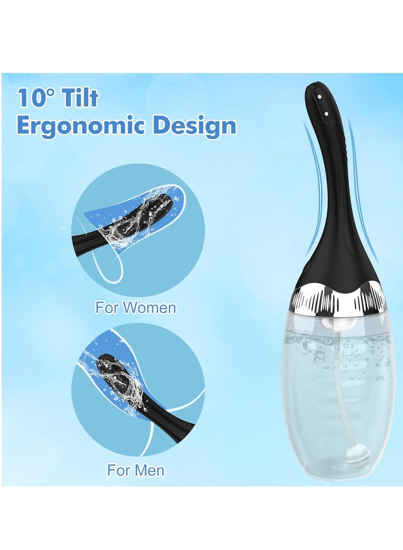 general Portable Electric Enema Irrigator,With 3 Speeds, Silicone Enema Anal Douche Cleaner for Men Women Colon Cleansing, Remote Control Reusable Enema Kit Cleaner Anti-Backflow Douche for Easy Cleaning 15oz - Image 2
