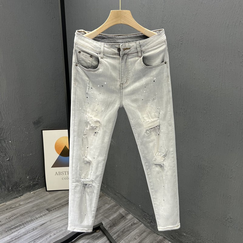 Unisex Classic Denim Jeans Loose Fit Daily Outdoor Wear - Image 2