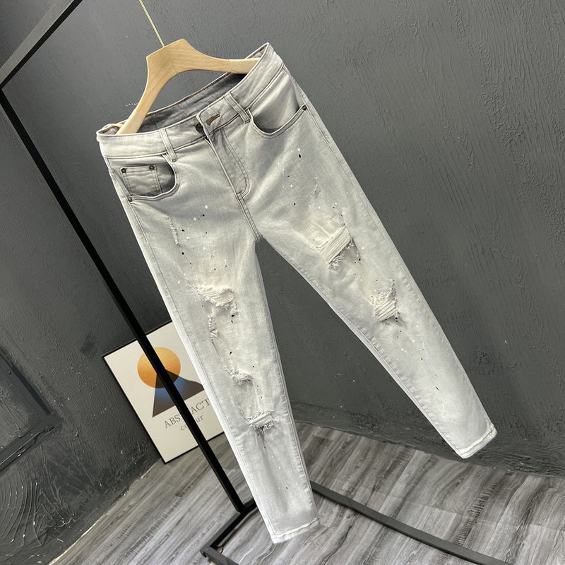 Unisex Classic Denim Jeans Loose Fit Daily Outdoor Wear - Image 3
