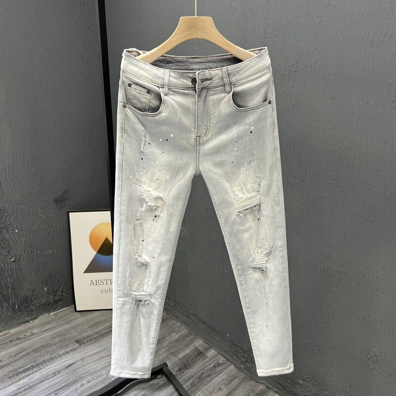 Unisex Classic Denim Jeans Loose Fit Daily Outdoor Wear - Image 1