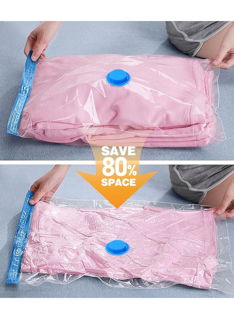 Dxmocos 5 Pack Travel Vacuum Storage Bags – Travel Space Saver Compression Bags, Reusable Seal Bags for Luggage, Waterproof Clothing Organizer for Travel & Home Large - Image 5