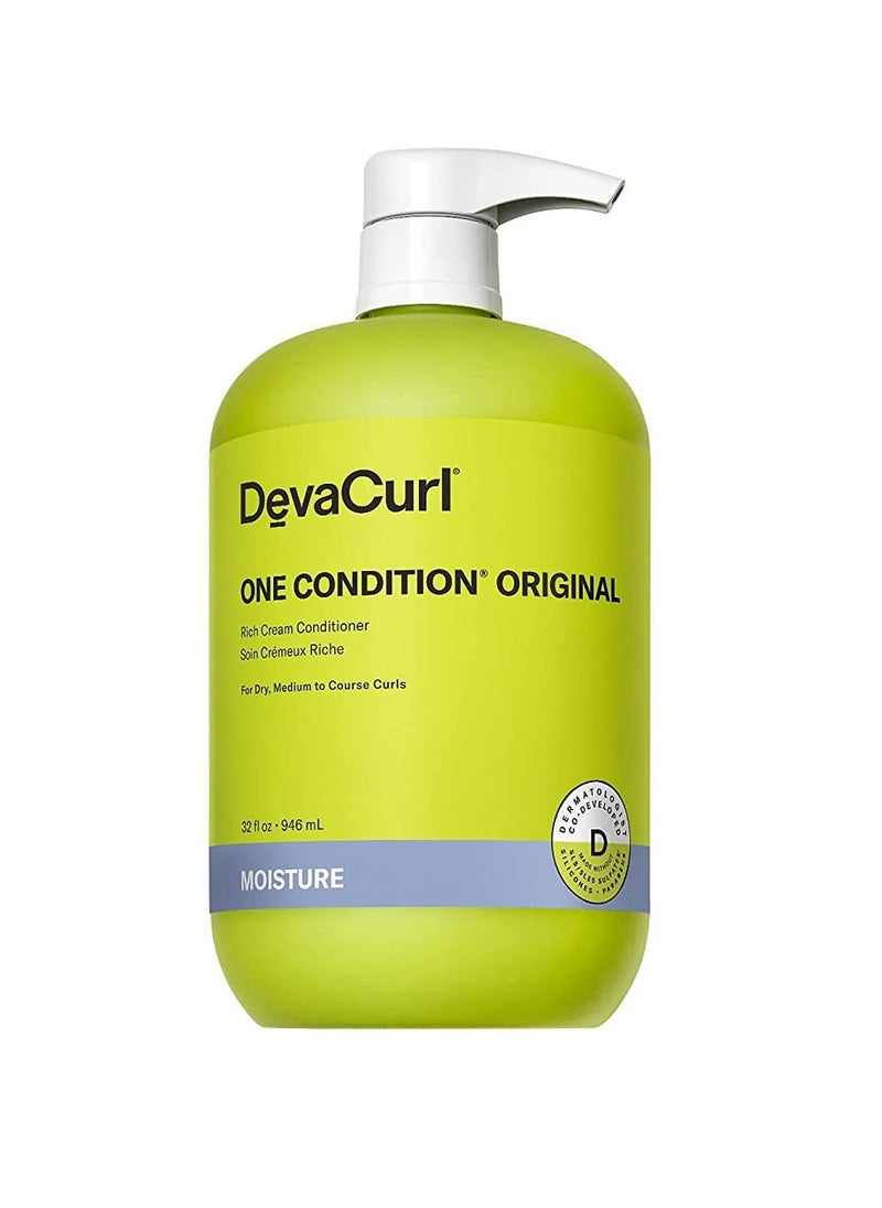 DevaCurl DevaCurl One Condition Original Rich Cream Conditioner | Control and Reduces Frizz | Fights Tangles | Leaves Curls Nourished  - Image 1