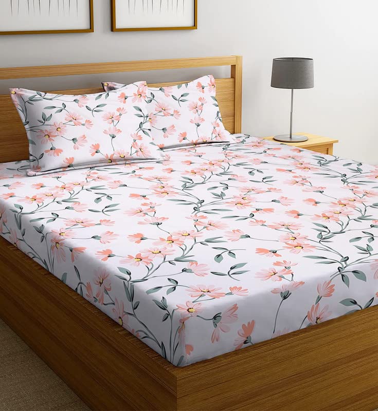 TARAIN COLLECTION Cotton Flat Double Bedsheets (Multicolor) - Image 1