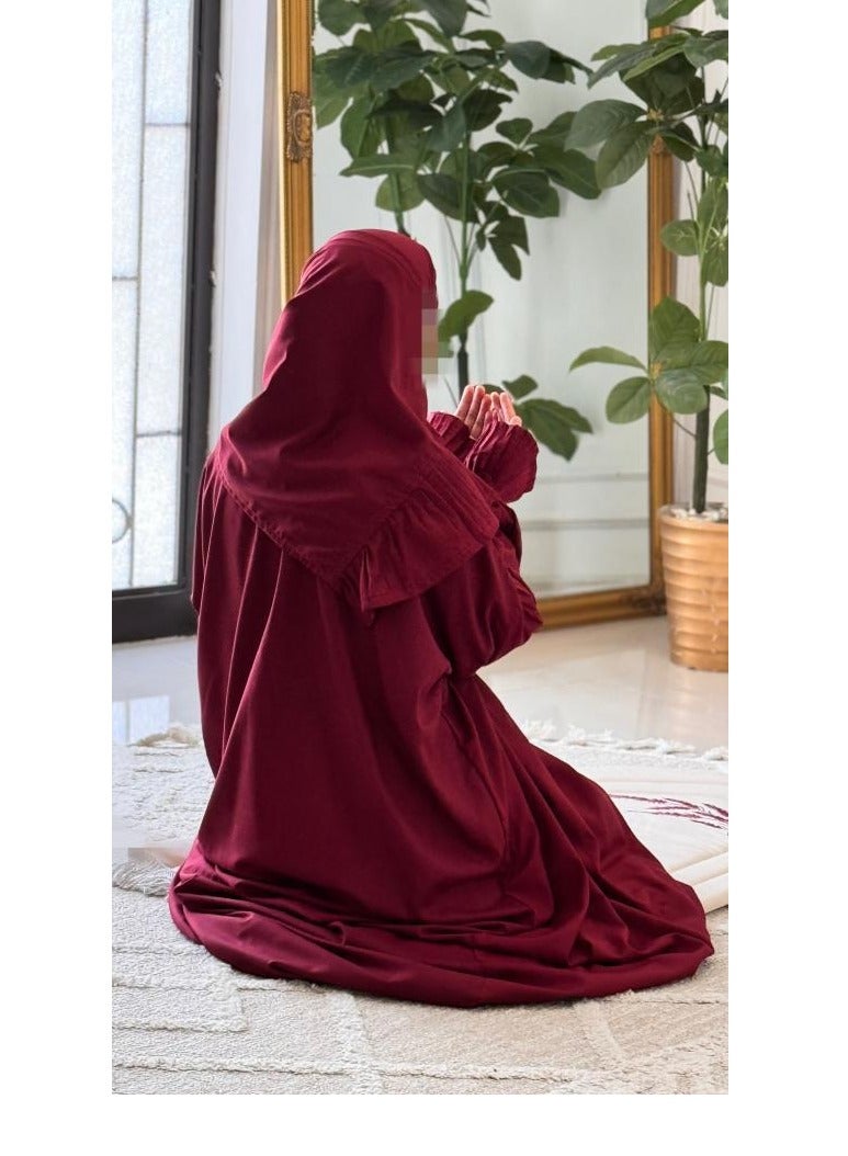 Aram Crushed sponge prayer rug with excellent cold raw mat prayer sheet With the cover of the Qur’an - Image 3