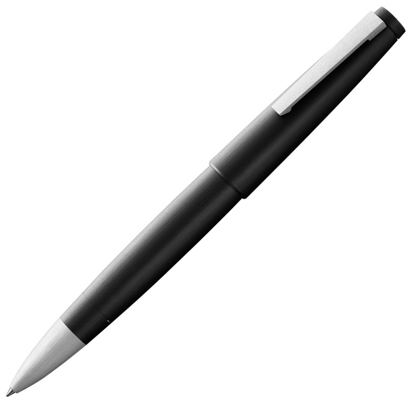 Lamy 2000 black - elegant rollerball pen in robust fibreglass barrel - perfectly balanced & in line width M M 63 rollerball refill in black - Image 1